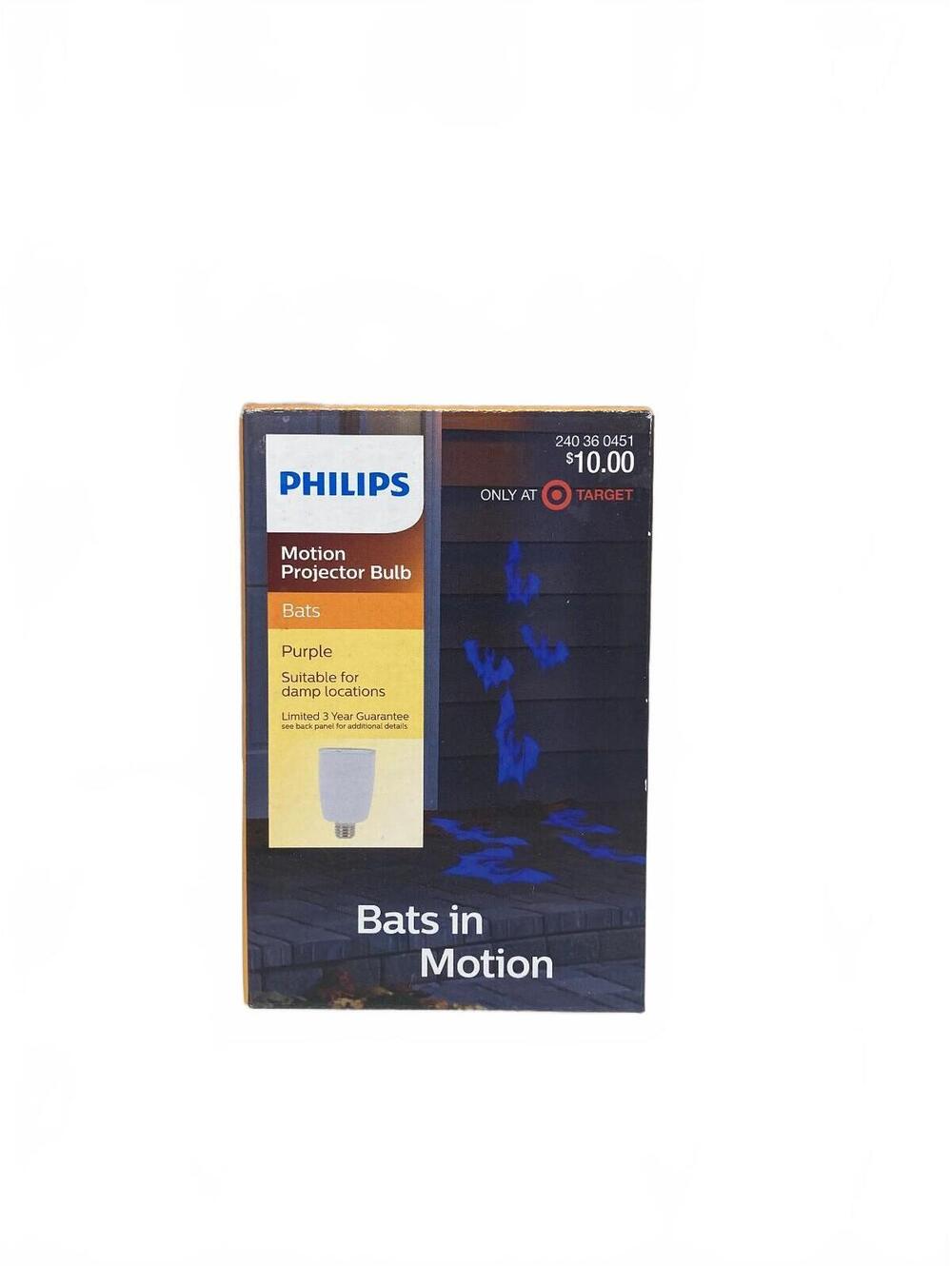 Philips Motion Projector Bulb - Bats in Motion Purple Light